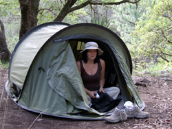 Lisa in the 2-second tent  2006  F. S. Simpson