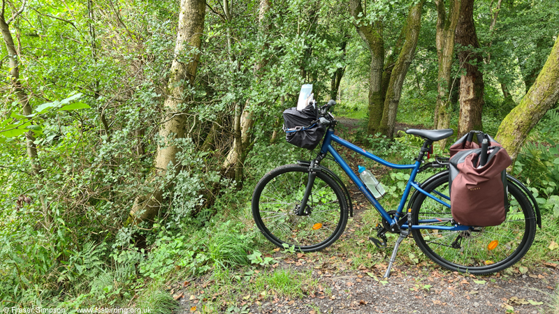 Biological surveys by bike, Ayrshire, Scotland, Aug 2023  Fraser Simpson