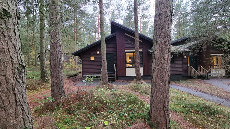 Our lodge in the Beechwood zone, Center Parcs Whinfell Forest, Cumbria  © Fraser Simpson 